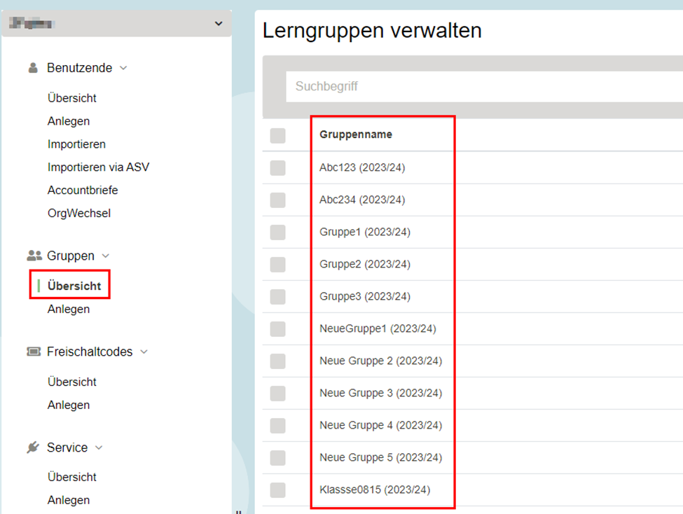 Gruppen in IdAM