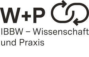 Logo mit Schriftzug "W+P IBBW - Wissenschaft und Praxis