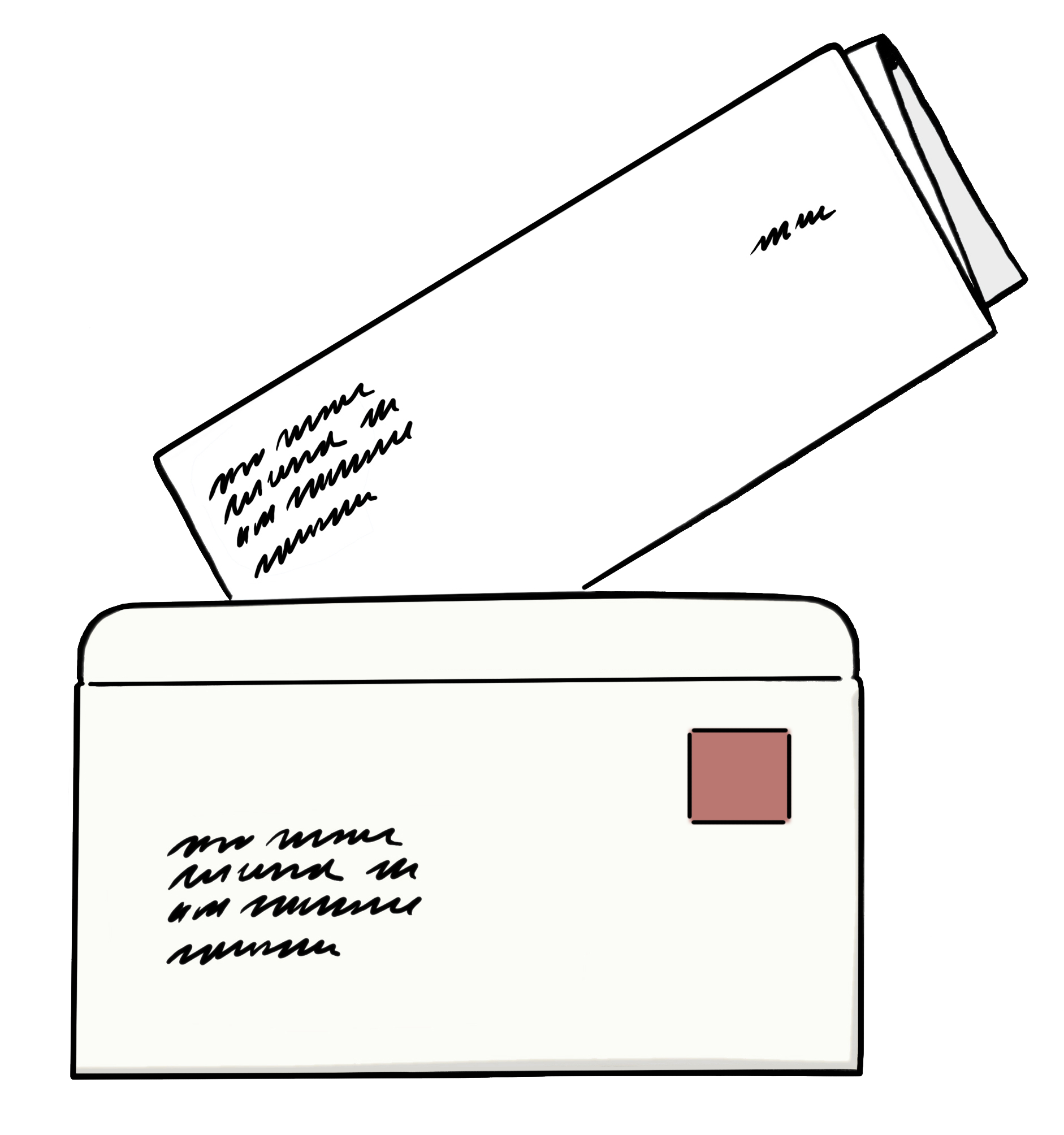 Bild Brief und Briefumschlag