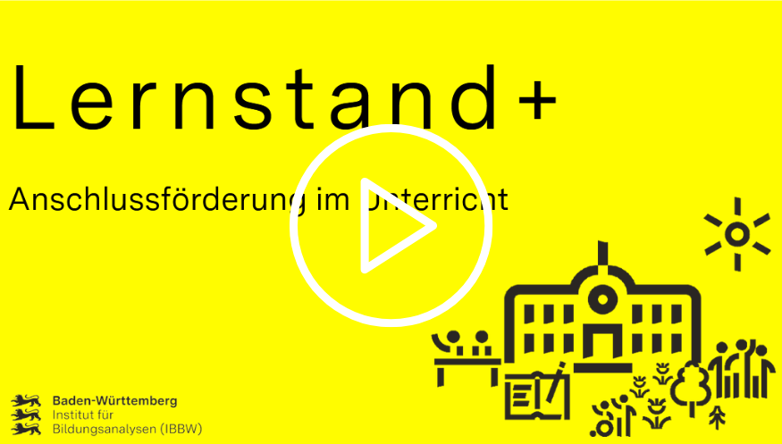 Logo Lernstand Plus mit Link zum Video