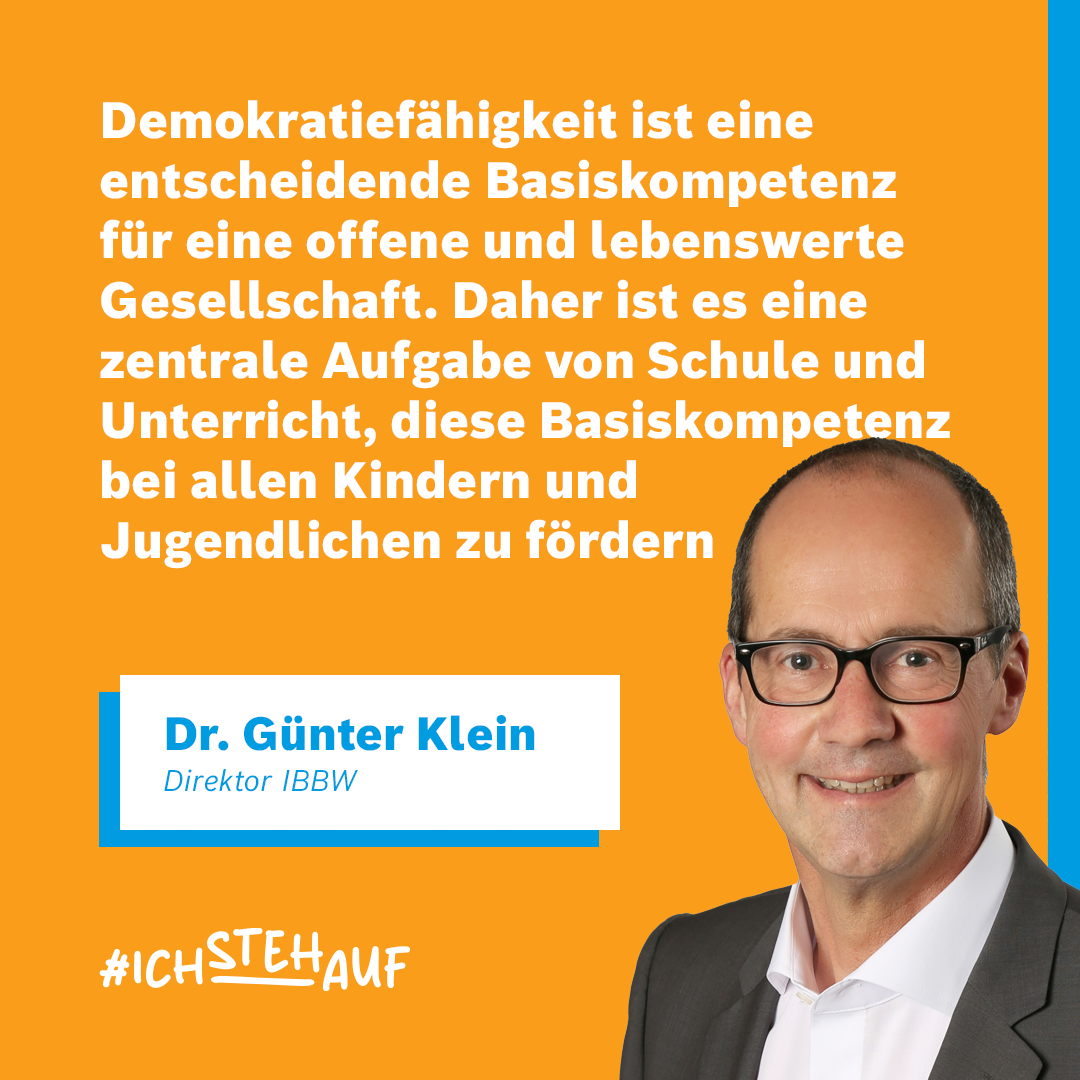 Portrait Herr Dr. Klein mit Zitat 