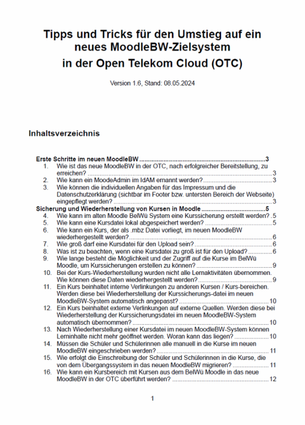 Moodle BW Anleitungen IBBW