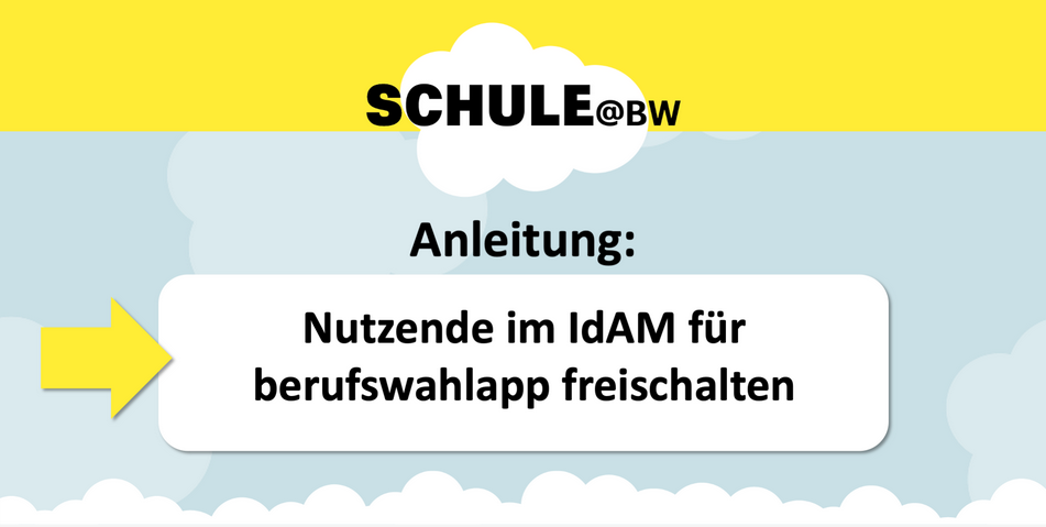 Nutzende im IdAM für berufswahlapp freischalten