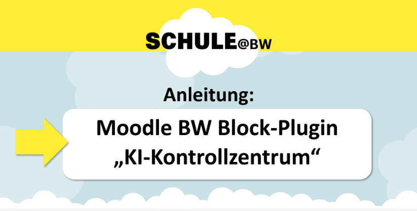 KI-Kontrollzentrum in Moodle BW