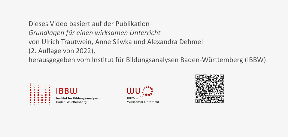 Text mit IBBW und WU-Logo und QR-Code