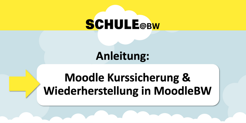 Moodle Kurssicherung & Wiederherstellung in MoodleBW