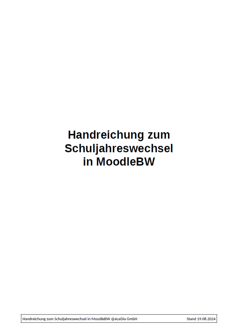 Moodle BW Anleitungen IBBW